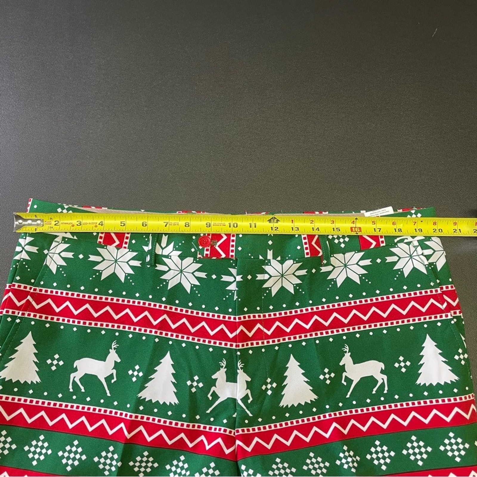 Opposuits Christmas Suit Pants Size 48 Holiday Santa Green Red White — image 6 of 8
